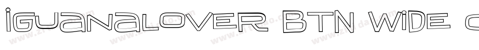 IguanaLover BTN Wide Out字体转换
